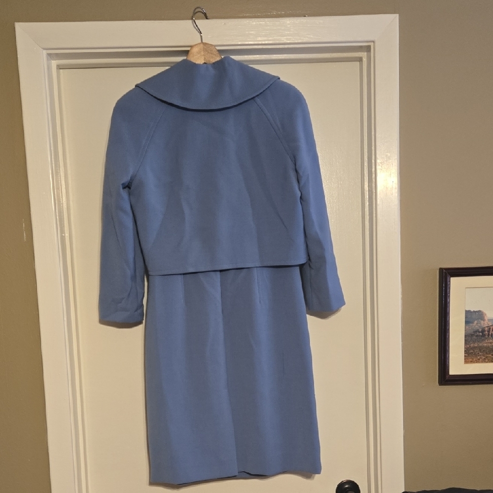 Tahari ASL Sky Blue Dress With Jacket - Picture 6 of 8